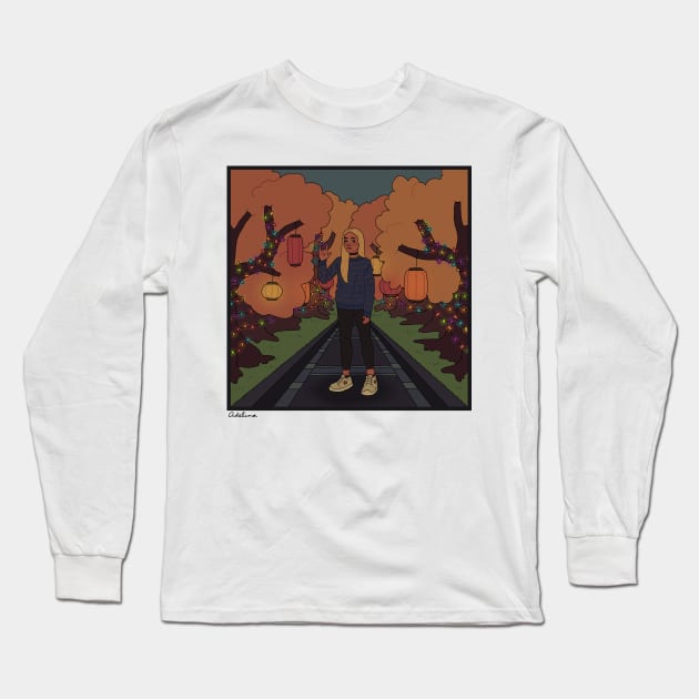 Paper Lanterns Long Sleeve T-Shirt by greenishsapphire